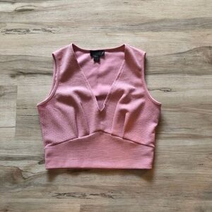 MASSIVE $10 SALE Revamped Pink V-Neck Crop Top